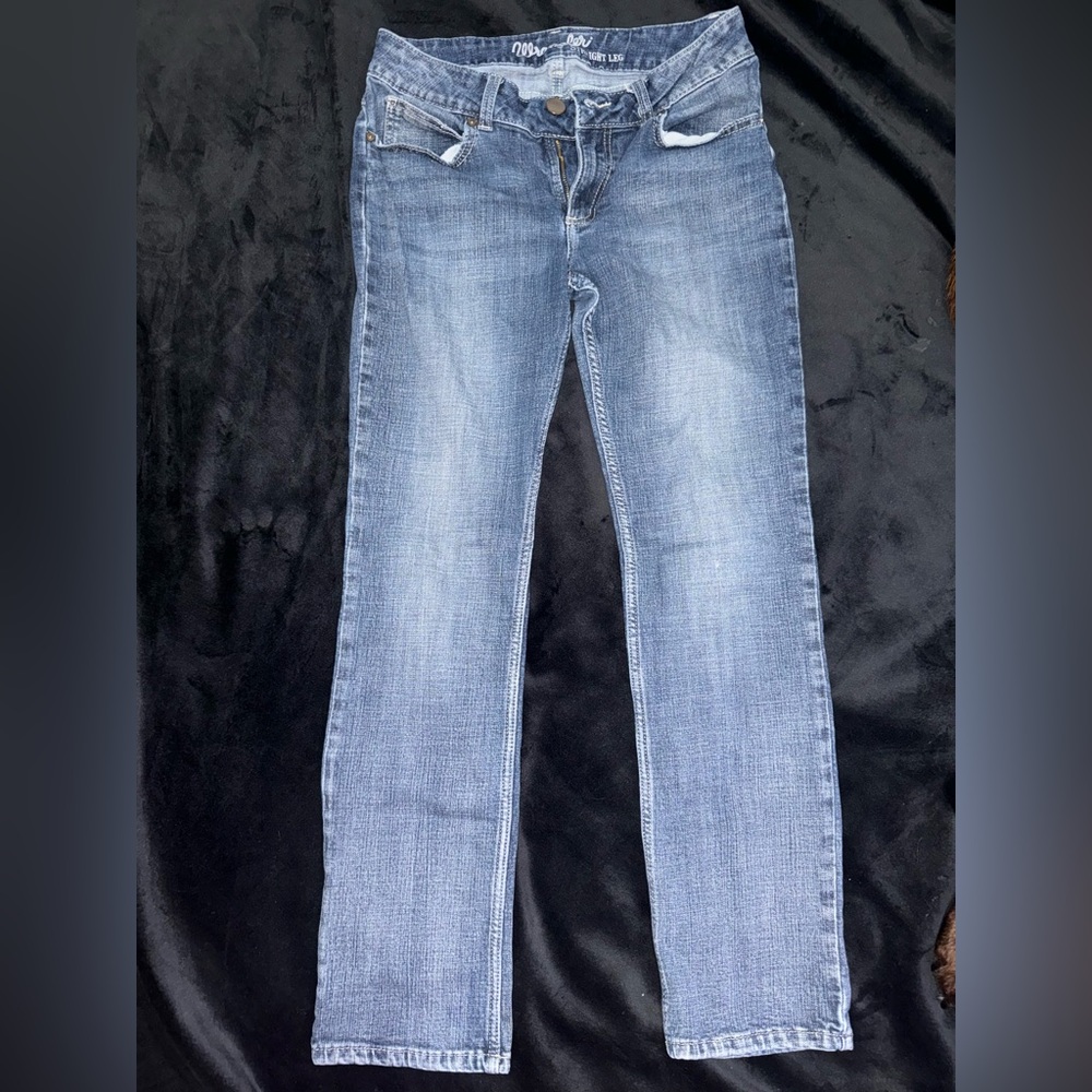 WRANGLER used straight leg jeans size 9/10x32 color: MS WASH